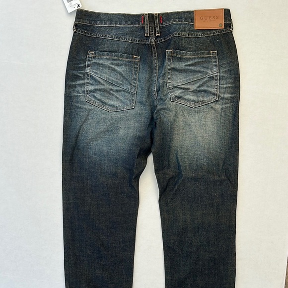 New GUESS Men's Distressed Blue Jeans SZ 32 - Picture 5 of 7